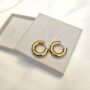Gold Filled Round Hoop Earrings, thumbnail 2 of 3