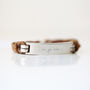 Your Own Handwriting Engraved On Leather Bracelet, thumbnail 3 of 9