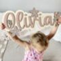 Large Wooden Name Sign For Kids Bedroom Personalised, thumbnail 1 of 12