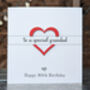 Personalised 80th Birthday Card For Grandad – Special Elegant Keepsake – Handmade Gift For Grandfather, Milestone Greeting Card, thumbnail 2 of 4