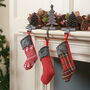 Three Luxury Mini Christmas Stockings, thumbnail 1 of 3