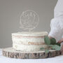 Personalised Floral Wedding Cake Topper, thumbnail 1 of 5