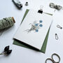 Cornflower Posy Mother's Day Notecard, thumbnail 2 of 5