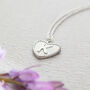 Dotted Heart Initial Charm Necklace, thumbnail 2 of 12