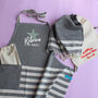 Personalised Cotton Apron Tea Towels, Gift For Her, thumbnail 6 of 12