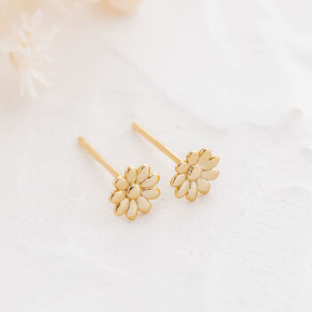 Gold Daisy Earrings, 2 of 8