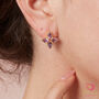 Purple Amethyst Star Shaped Gold Plated Studs, thumbnail 1 of 9
