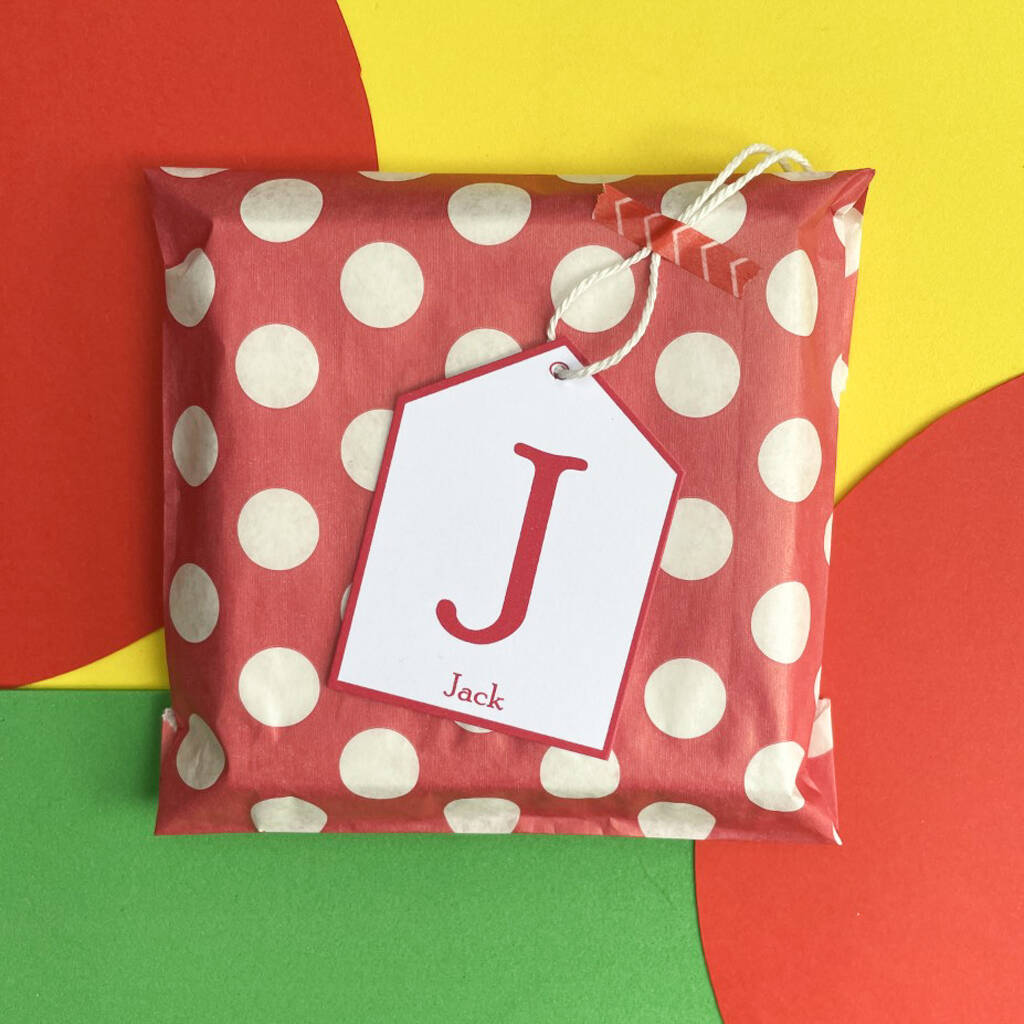 Personalised Initial Gift Tag - Small, 1 of 8
