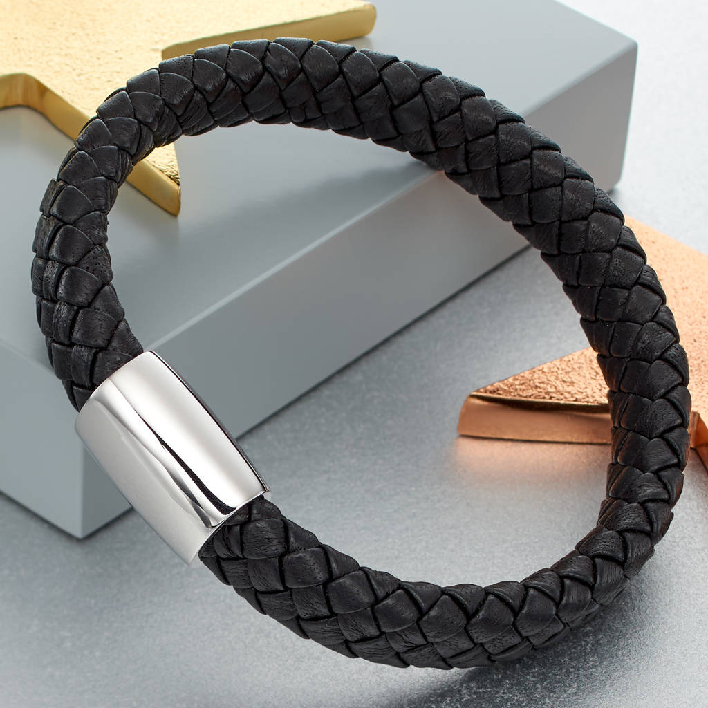 Brook Mens Leather Bracelet By Little Star Jewellery ...