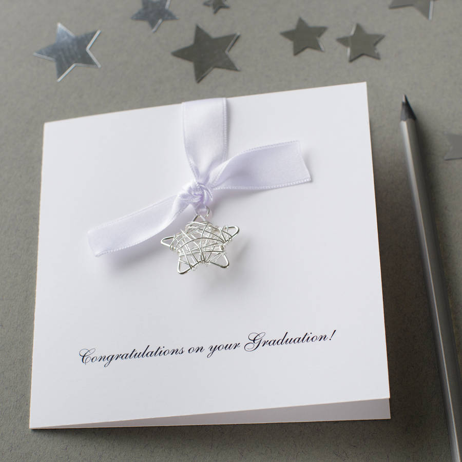 Personalised Wire Star Graduation Card, 1 of 5