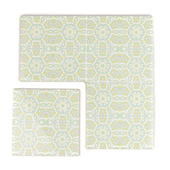 ‘Elizabethan’ Cream Yellow Blue Tiles, 2 of 7