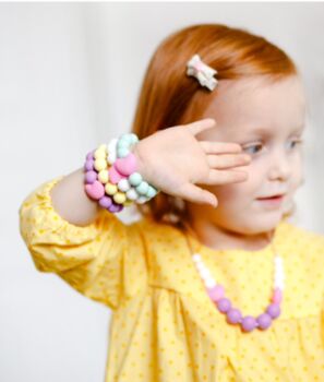 Teething Jewelry Set For Little Girl Little Diva, 3 of 6