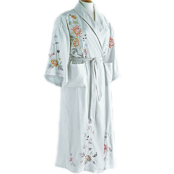 Personalised Bridal Floral Peony Embroidered Robe, 5 of 5