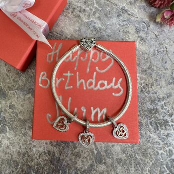 60th Birthday Charm Personalised Silver Gift For Her, 5 of 9
