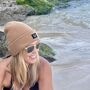Deep Cuff Tan Beanie With Embroidered Dachshund, thumbnail 4 of 4