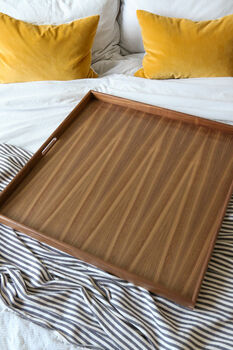 Large, Wooden, Ottoman Tray With Handles, 7 of 9