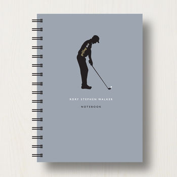 Personalised Golf Lover's Journal Or Notebook, 9 of 10