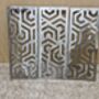 Metal Three Panel Abstract Wall Art Home Decoration, thumbnail 11 of 12