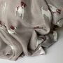 Jack Russell Print Scarf In Grey, thumbnail 3 of 5