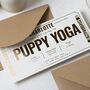 Personalised Puppy Yoga Gift Voucher, thumbnail 4 of 9