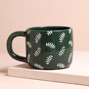 Ceramic Green Leafy Papa Mug, 2 of 3