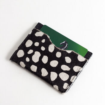 Colour Block Patterned Leather Card Holder, 3 of 11