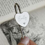 Personalised Engraved Heart Bookmark, thumbnail 4 of 8