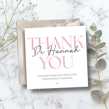 Thank You Doctor Card, Thank You For Your Support, Surgery Card, 3 of 6