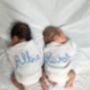 Personalised White Name Cardigan,Baby Gift, thumbnail 1 of 8