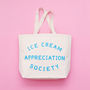 'Ice Cream Appreciation Society' Canvas Bag, thumbnail 2 of 5