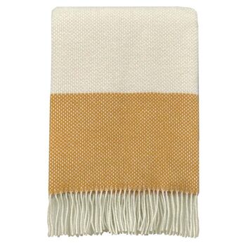 Festivity Wool Throw Yellow, 2 of 5