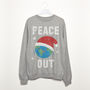 Peace Out Women's Festive Christmas Sweatshirt, thumbnail 5 of 5