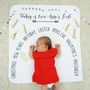 Personalised Seasonal Baby Milestone Blanket, thumbnail 8 of 11