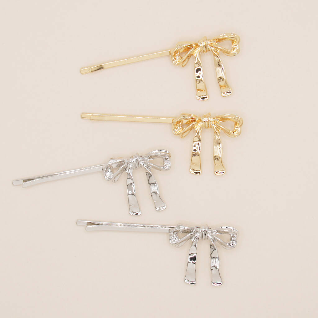 Set Of Two Bow Hair Slides, 1 of 5