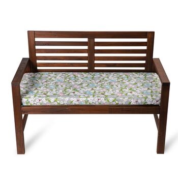 Cherry Blossom Water Resistant Garden Bench Seat Pad, 2 of 3