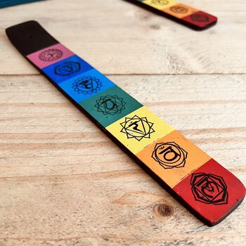 Chakra Design Incense Stick Holder Ash Catcher, 3 of 5
