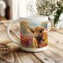 Personalised Autumn Highland Cow Gift Mug, thumbnail 1 of 2