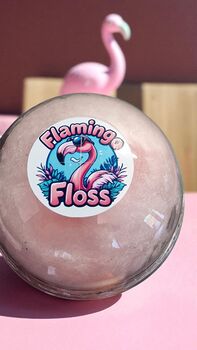 Set Of Six Flamingo Candy Floss Cups Party Treats Gift, 3 of 6