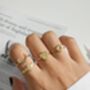 Dainty 14 K Gold Plated Stacking Ring Set, thumbnail 2 of 10