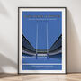 Bath Rugby Blue, Black And Whites Twickenham 2025 Poster, thumbnail 1 of 6