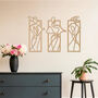Contemporary Wooden Line Art Sculpture Gift Set For Any Room Office, thumbnail 7 of 9