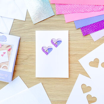 Card Making Kit Mini Love Hearts | Iris Folding, 3 of 5