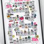 50th Birthday Personalised Print ‘Road To 50’, thumbnail 5 of 10