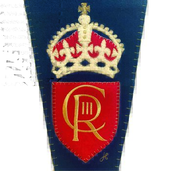 Souvenir Coronation Pennant In Embroidered Pure Wool, 3 of 9