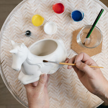 Paint Your Own Ceramic Unicorn Container, 2 of 5