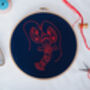 Lobster Embroidery Kit, thumbnail 1 of 6