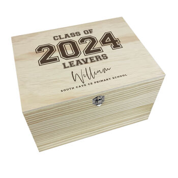 Personalised 'Class Of 2024' Leavers Memory Box, 9 of 9