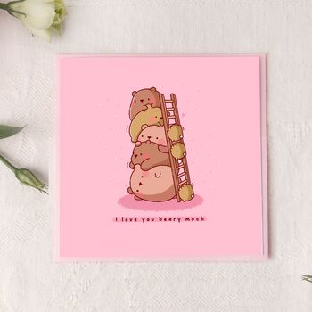 Cute Bear Greetings Card, 2 of 7