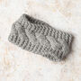 Cable Mittens And Headband Intermediate Knitting Kit, thumbnail 5 of 7
