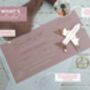 Dusky Pink Wedding Boarding Pass Save The Date With Rose Gold Magnetic Plane, thumbnail 2 of 6